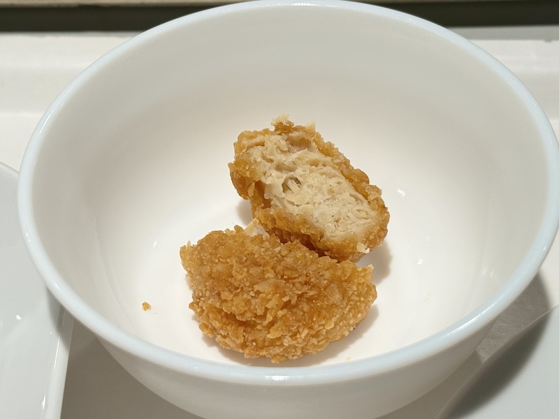 プラントベース唐揚げ断面
