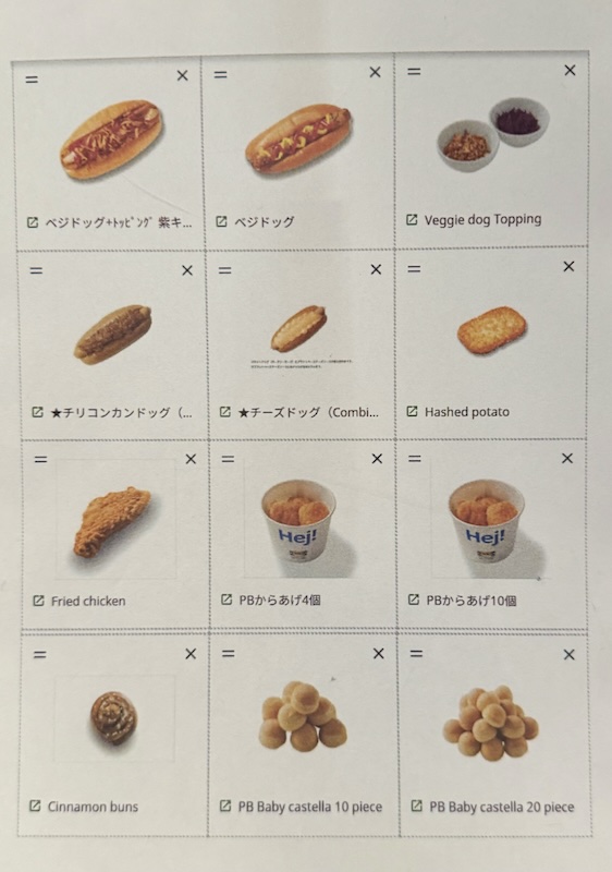 スウェーデンビストロメニュー