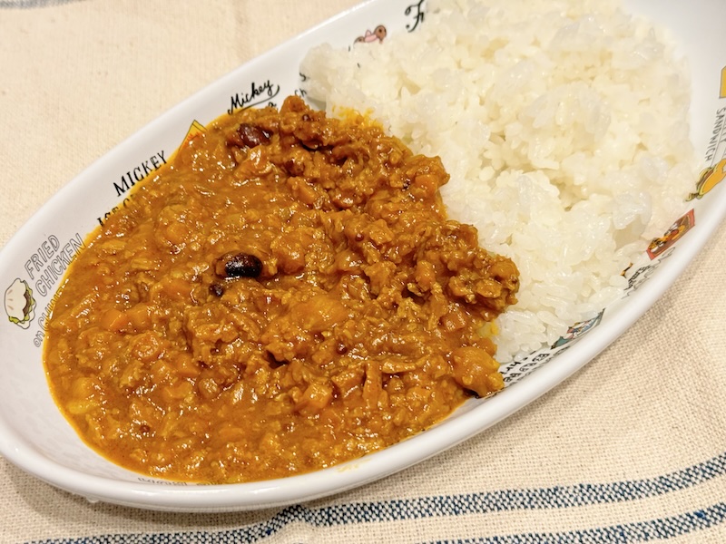 プラントベースキーマカレー 完成