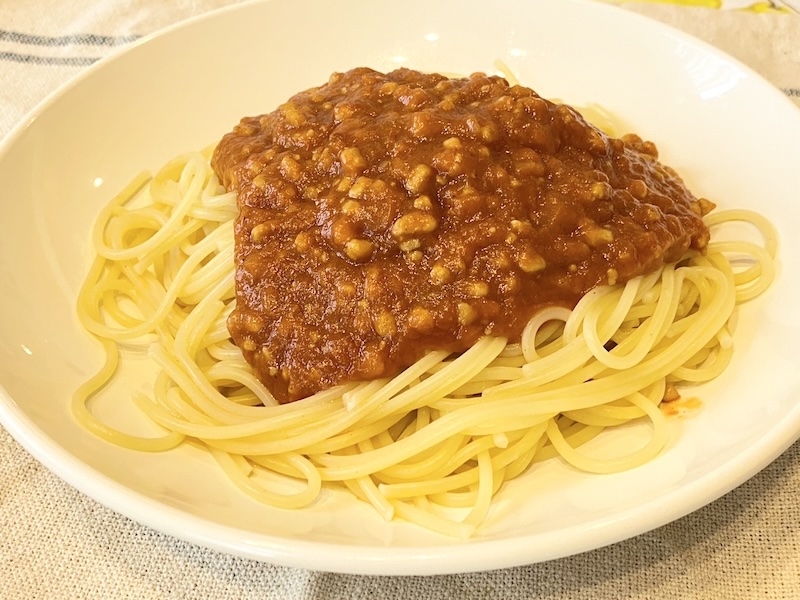ベジカフェ　豆腐ミートのボロネーゼ