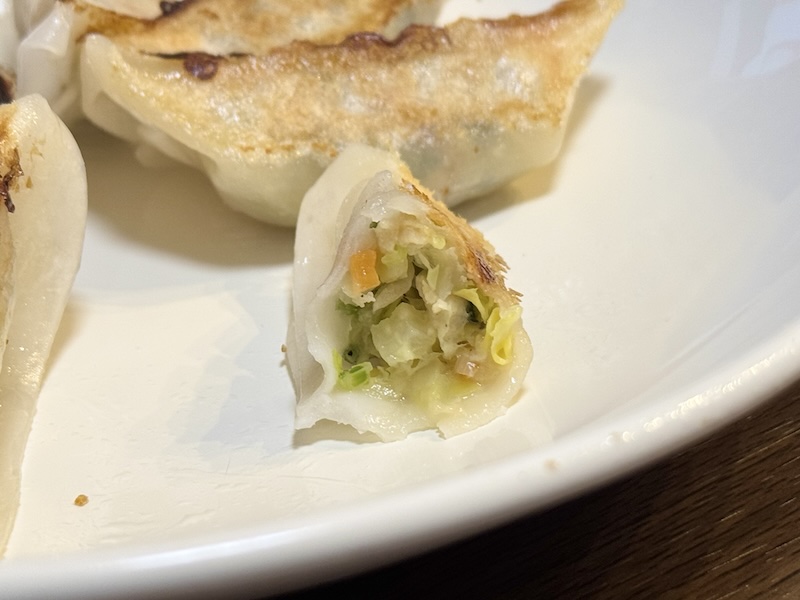 UMAUMA グルテンフリー野菜ギョーザ 断面