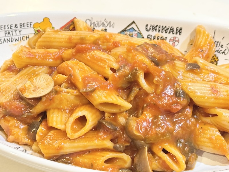 ペンネのベジトマトソース