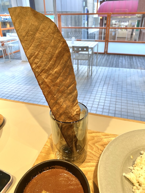 果実とスパイス香るカレー(14種盛)　朴葉